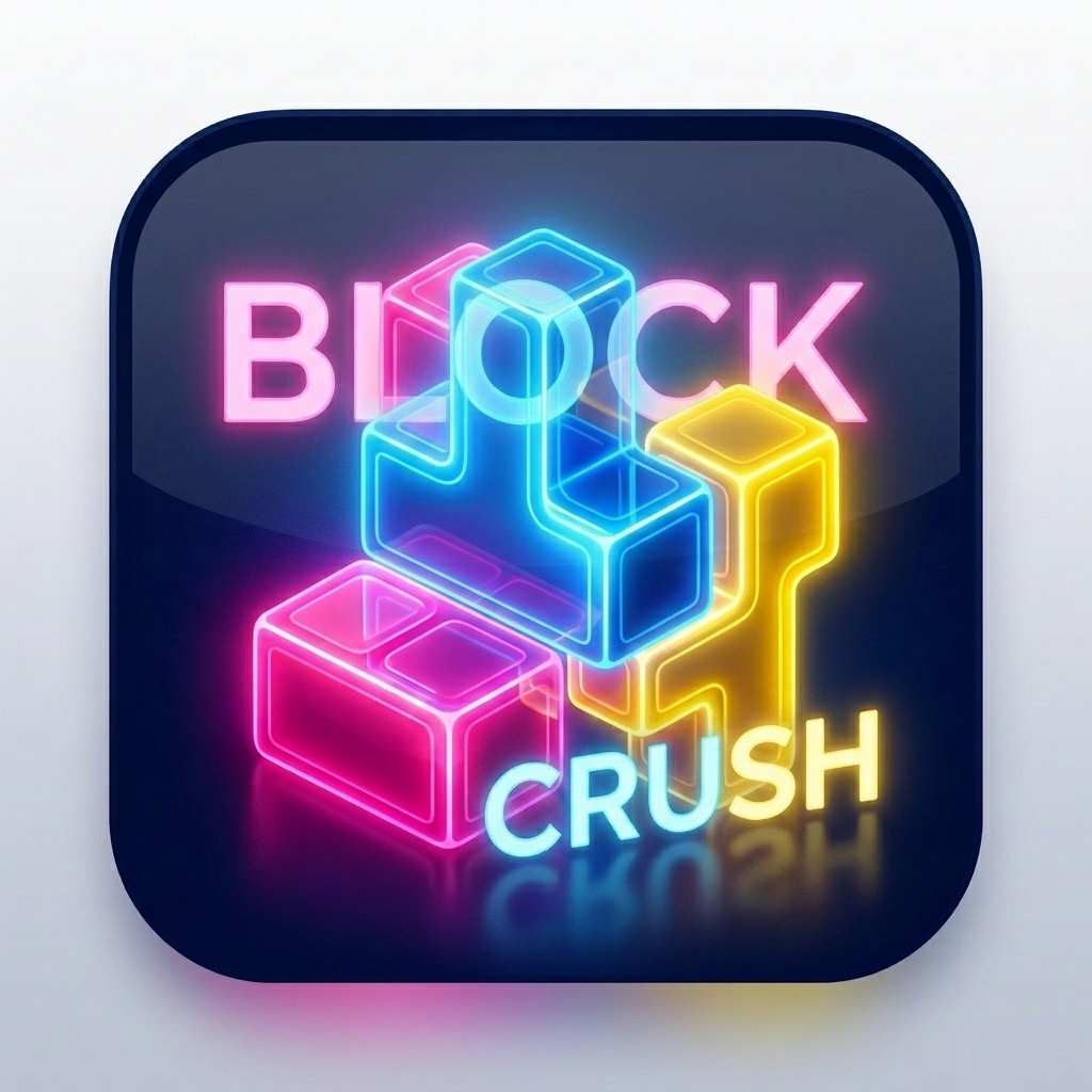Block Crush - Flutter mobile puzzle game achieving 60+ FPS, built by Md Rounaq Ali